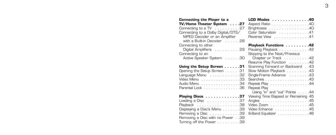 Acomdata.com PDVD7 technical specifications Using the Setup Screen 