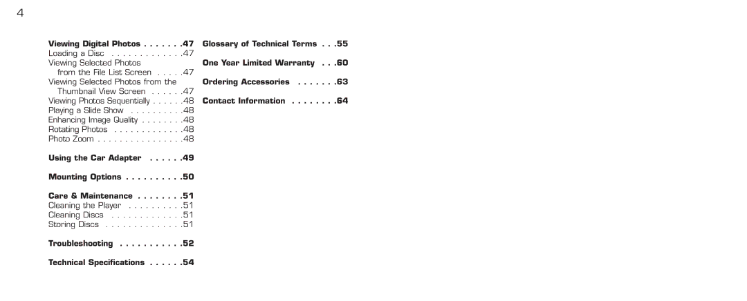 Acomdata.com PDVD7 technical specifications Viewing Digital Photos Glossary of Technical Terms 