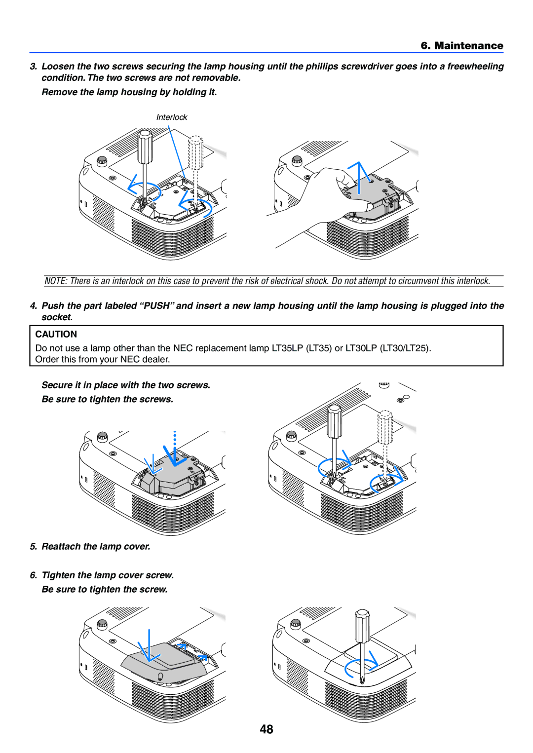 Acoustic Energy LT35, LT30, LT25 manual Interlock 