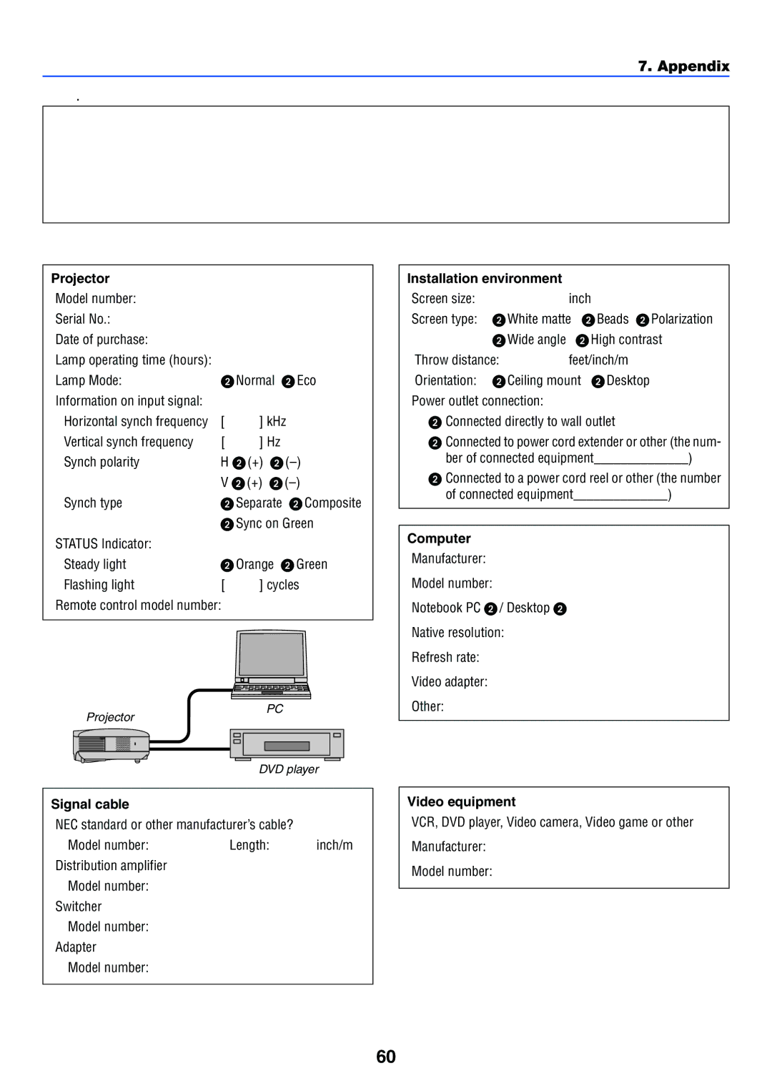 Acoustic Energy LT35, LT30, LT25 manual Installation environment, Computer, Signal cable, Video equipment 