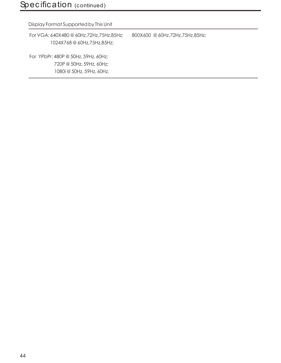 Acoustic Research AR4200 manual Specification 