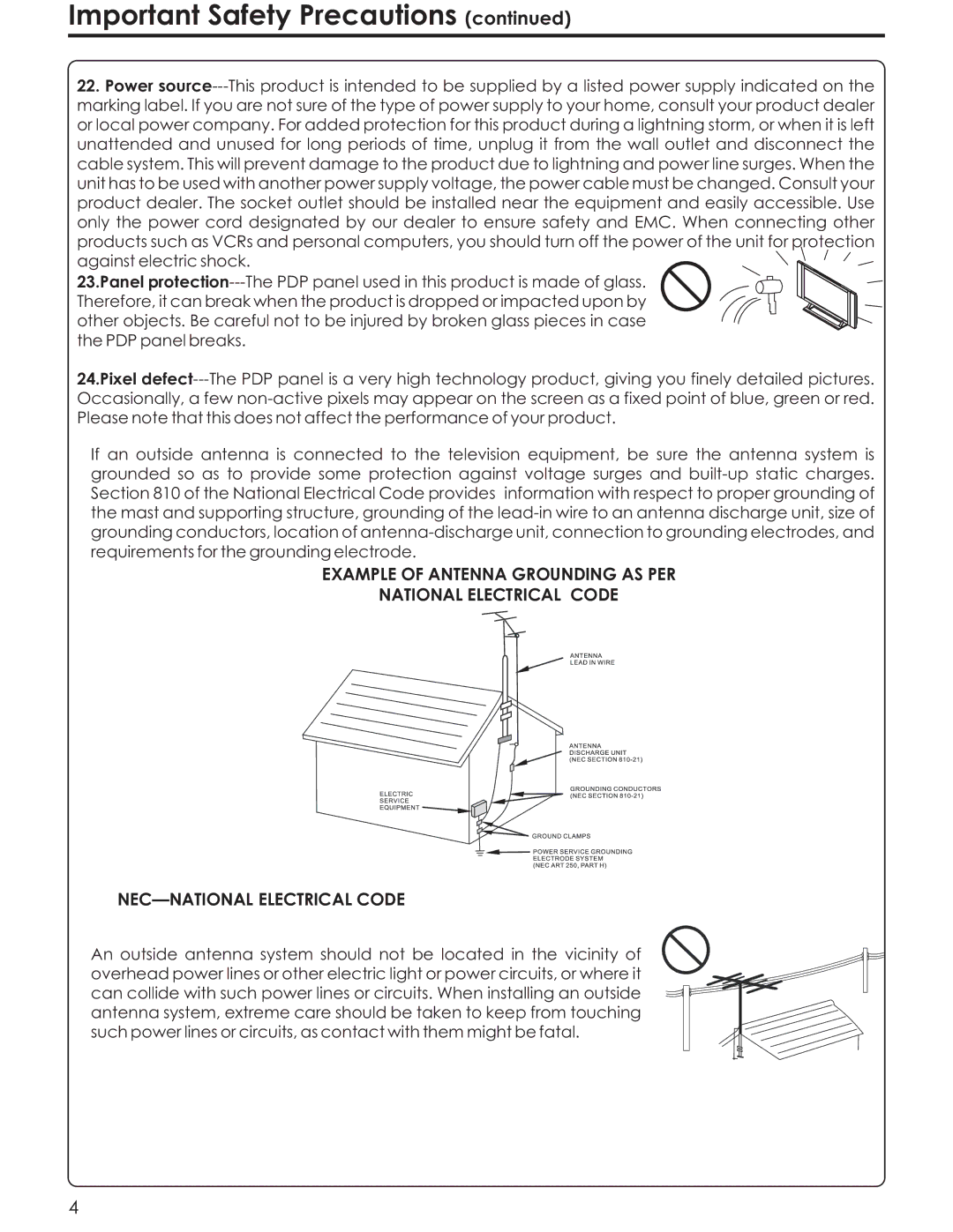 Acoustic Research AR4200 manual Important Safety Precautions 