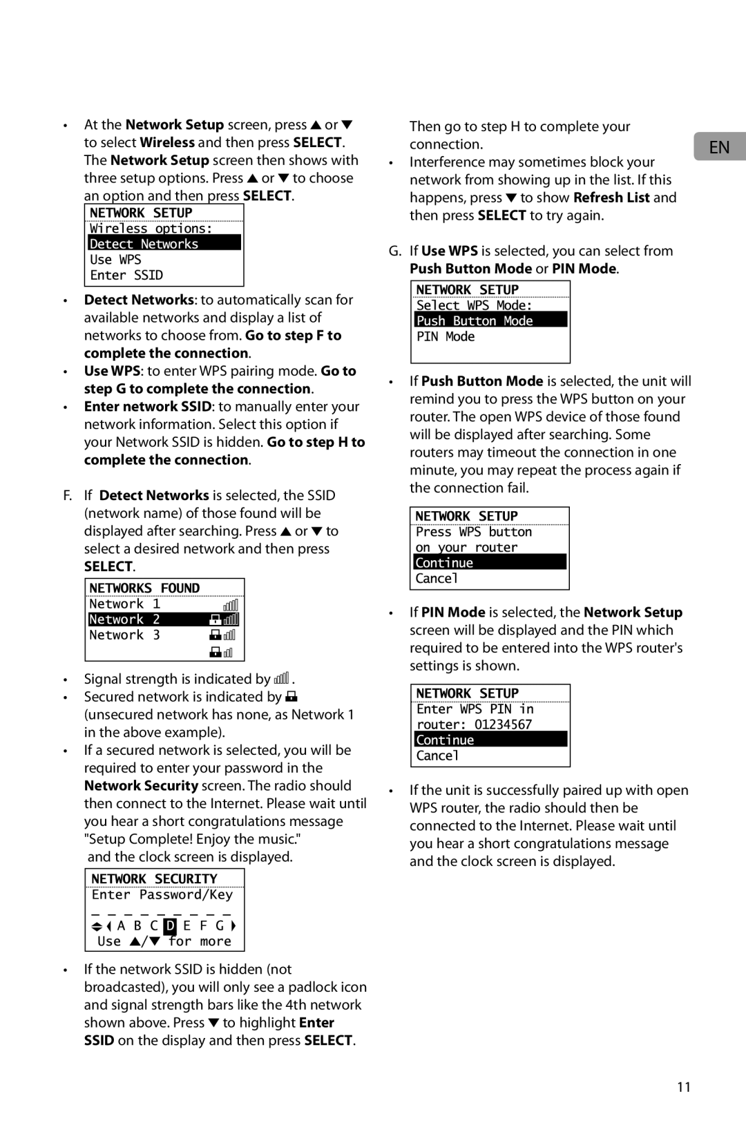 Acoustic Research ARIR201 user manual Then go to step H to complete your Connection.EN 