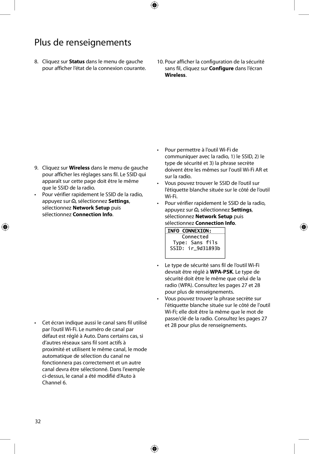 Acoustic Research ARIRC200, ARIRC205 user manual Plus de renseignements 