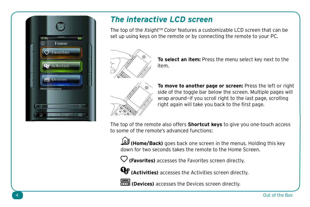 Acoustic Research ARRX15G setup guide Interactive LCD screen 