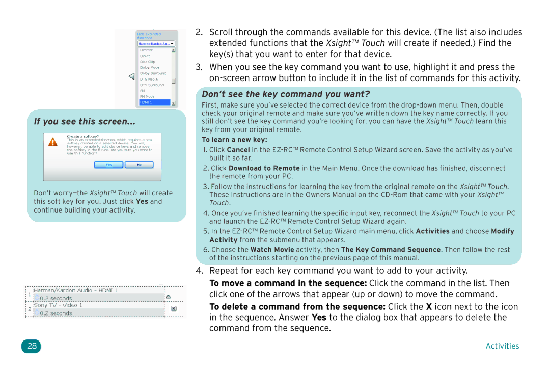 Acoustic Research ARRX18G setup guide If you see this screen, Don’t see the key command you want? 