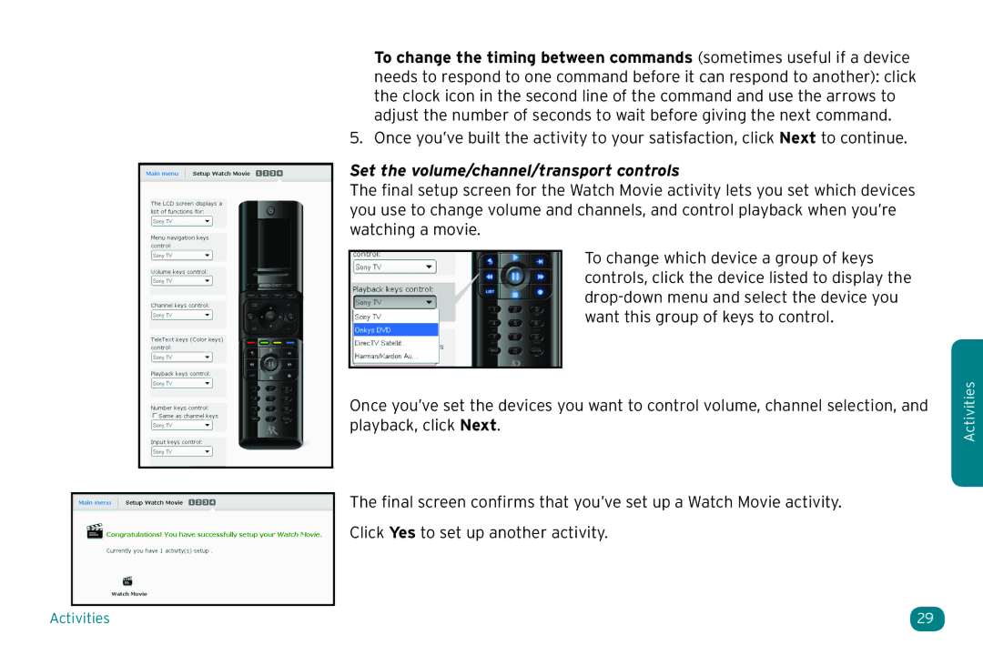 Acoustic Research ARRX18G setup guide Set the volume/channel/transport controls 