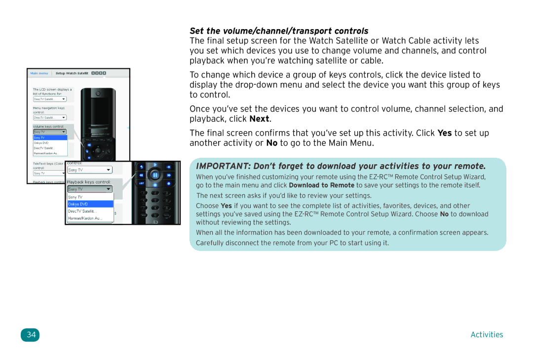 Acoustic Research ARRX18G setup guide Set the volume/channel/transport controls 