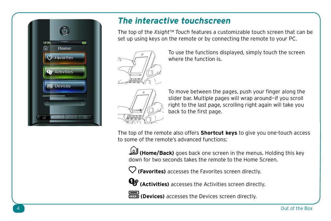 Acoustic Research ARRX18G setup guide Interactive touchscreen 