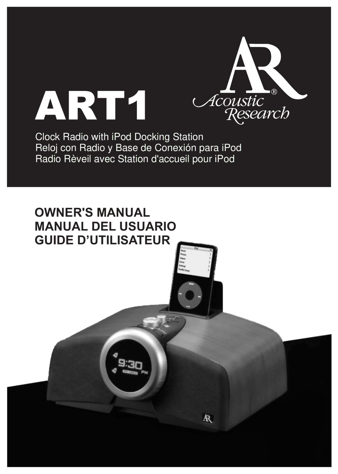 Acoustic Research ART1 owner manual 