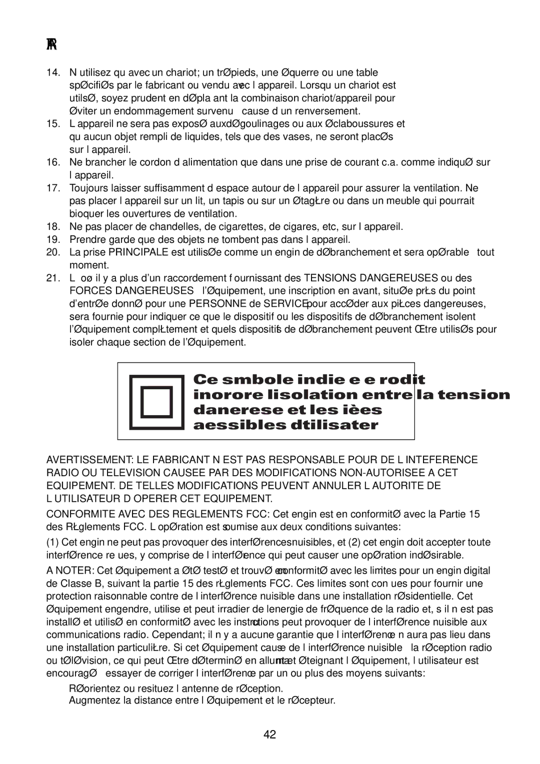 Acoustic Research ART1 owner manual 