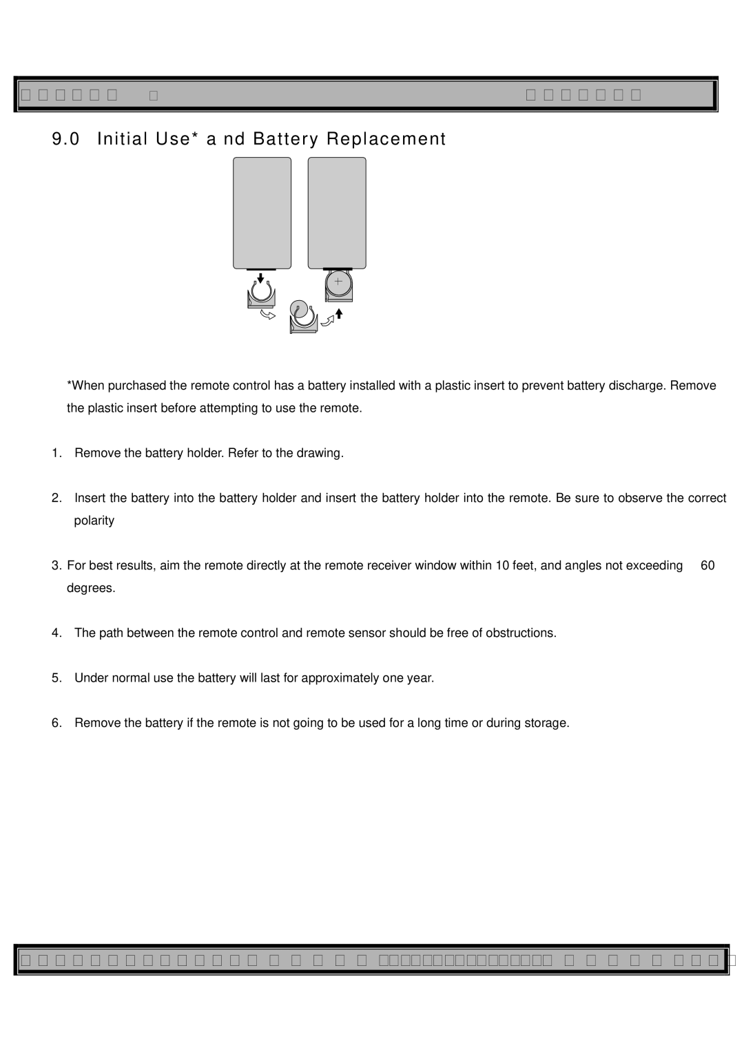 Acoustic Research XMC90 owner manual Initial Use* and Battery Replacement 