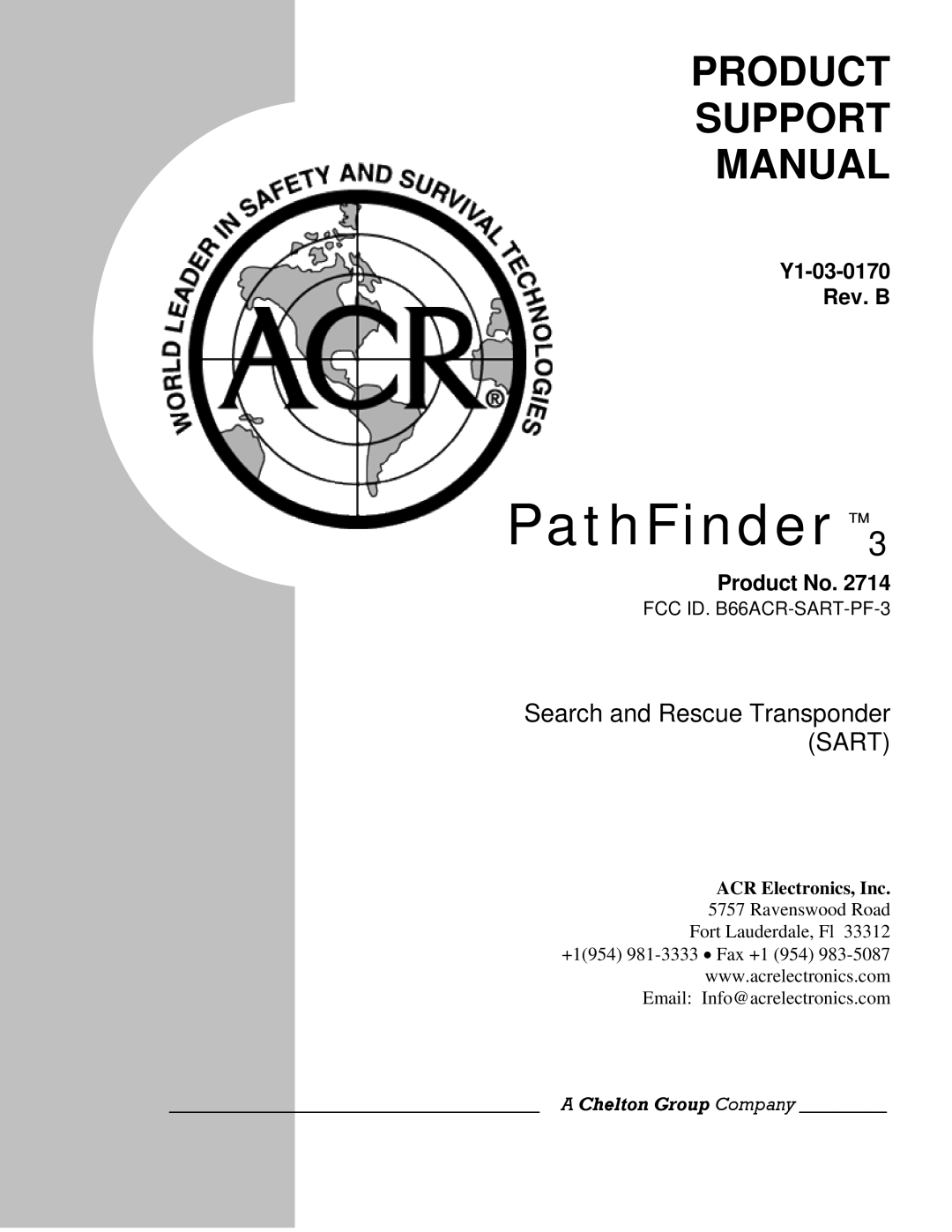 ACR Electronics 2714 manual PathFinder, ACR Electronics, Inc 