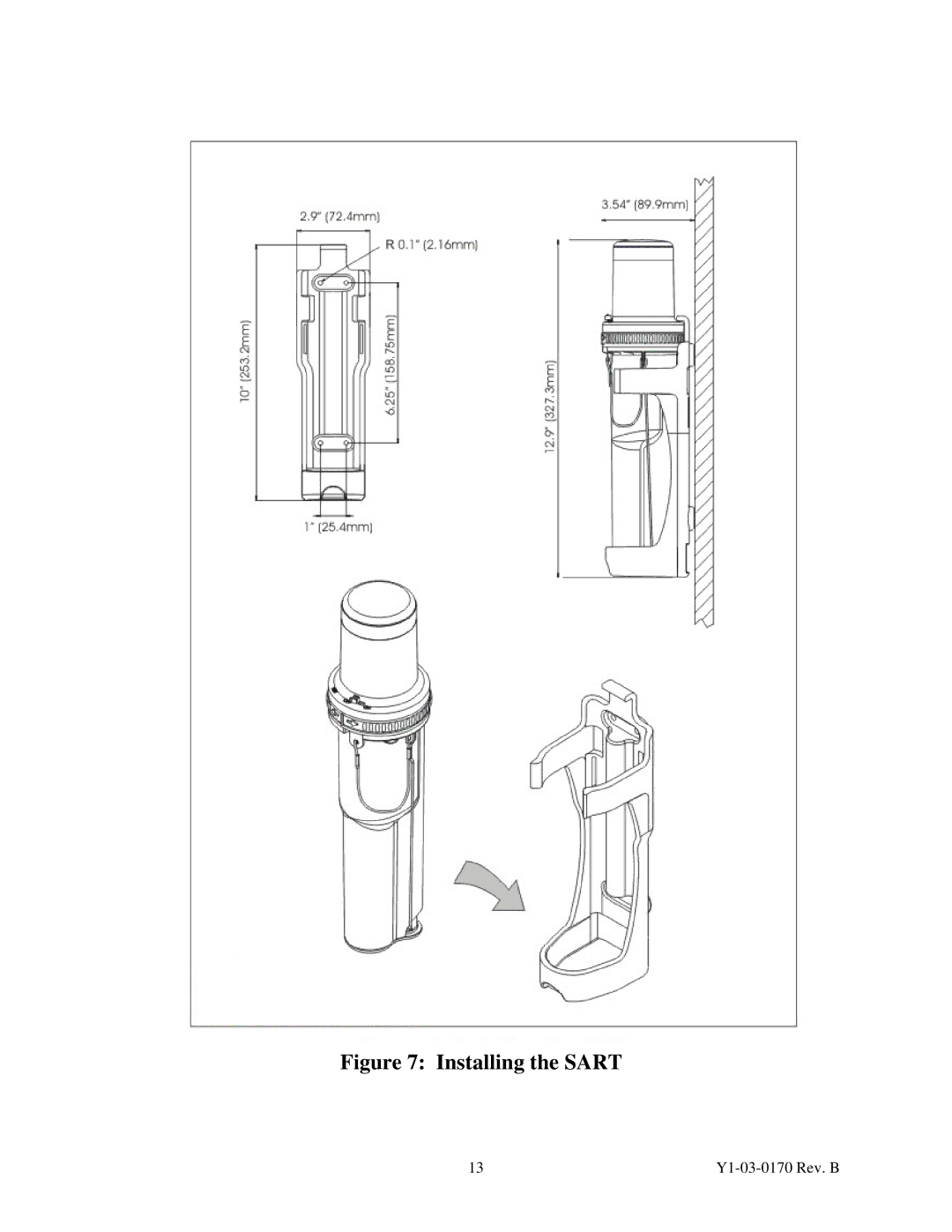 ACR Electronics 2714 manual Installing the Sart 