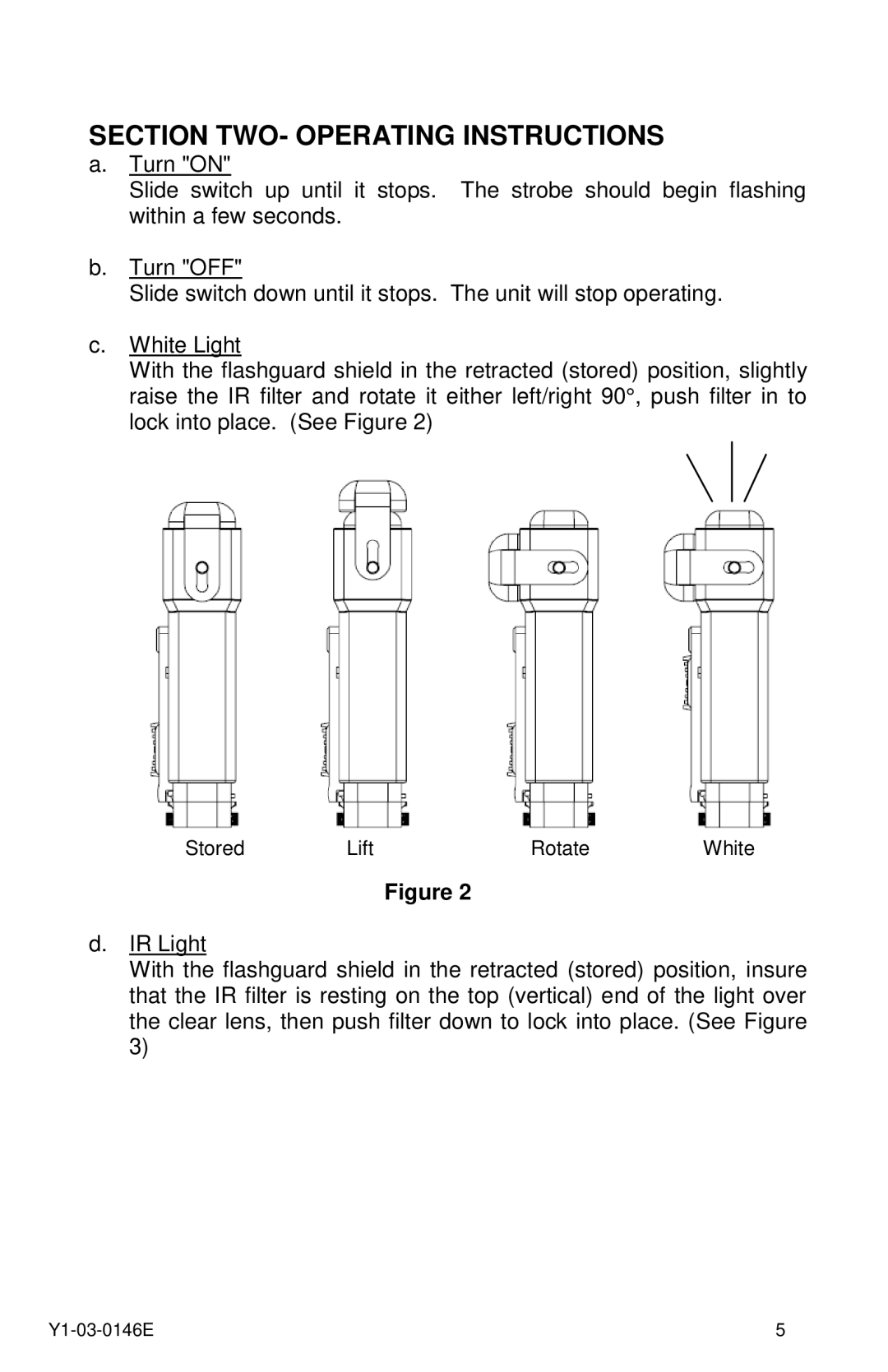 ACR Electronics MS-2000(M) manual Section TWO- Operating Instructions 