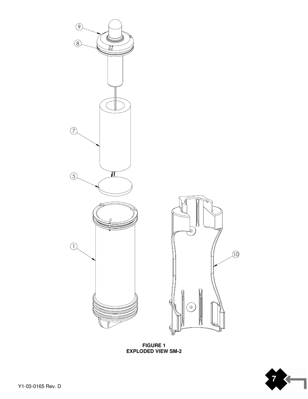 ACR Electronics Y1-03-0165, 3940.1 manual Exploded View SM-2 