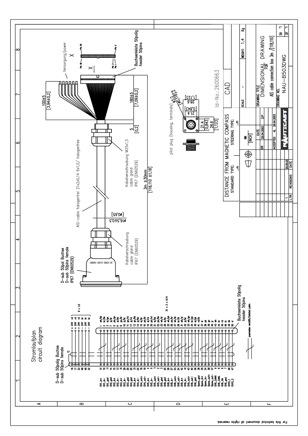 ACR Electronics Y1-03-0212-1 manual 