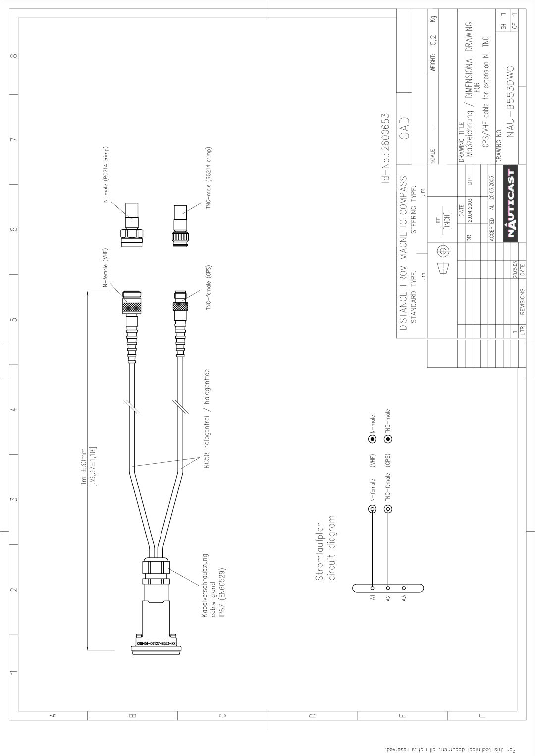 ACR Electronics Y1-03-0212-1 manual 