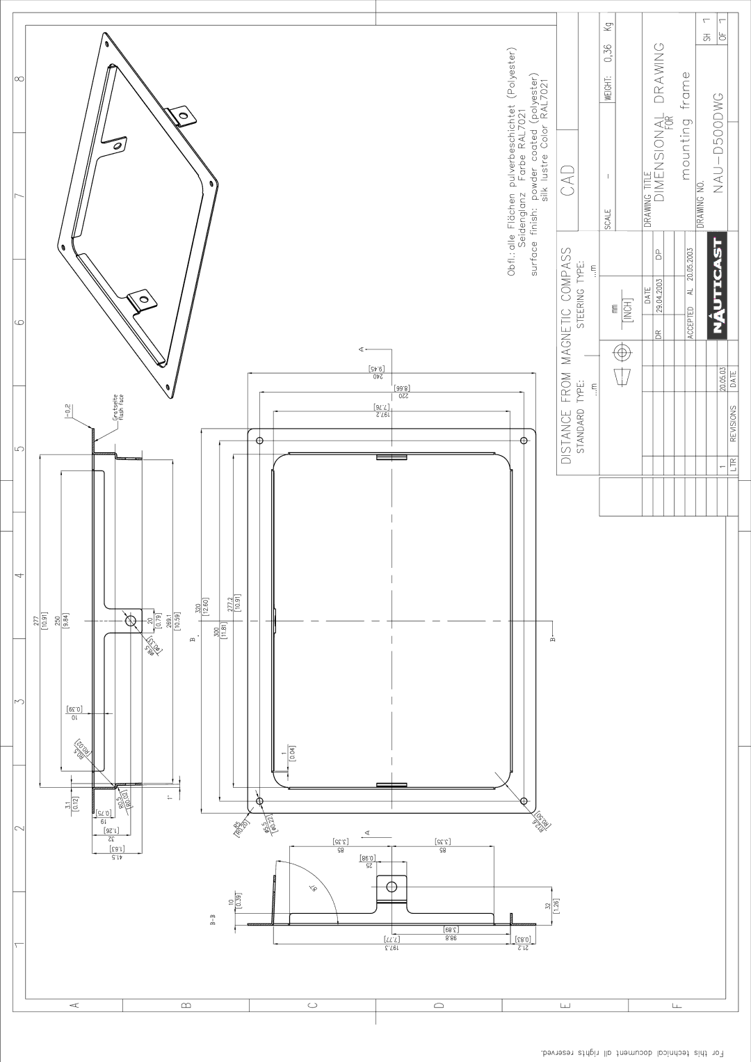 ACR Electronics Y1-03-0212-1 manual 