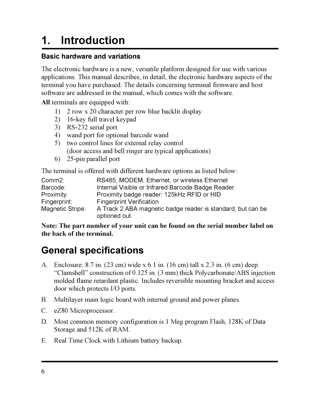 Acroprint DC7000 manual Introduction, Basic hardware and variations 