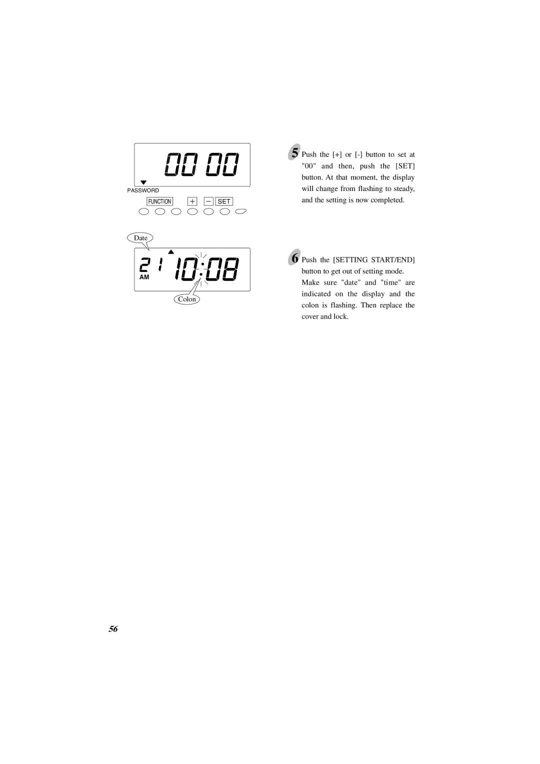 Acroprint ES1000 user manual Date Colon 