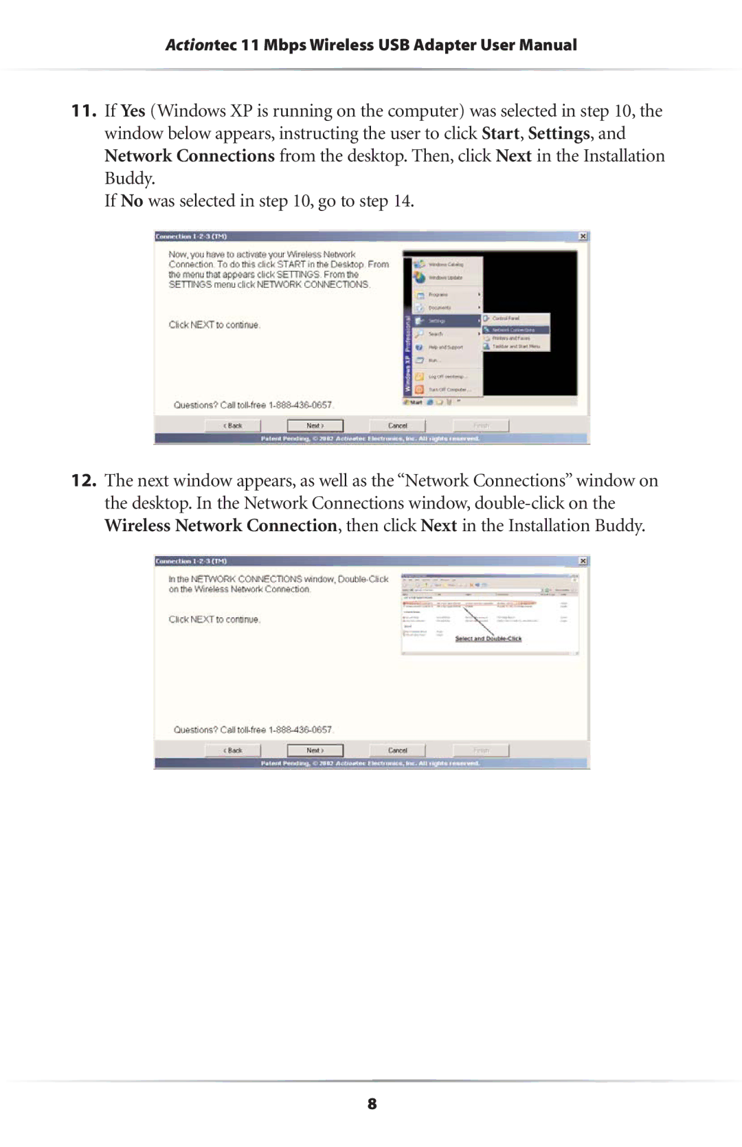 Actiontec electronic 11 Mbps user manual 