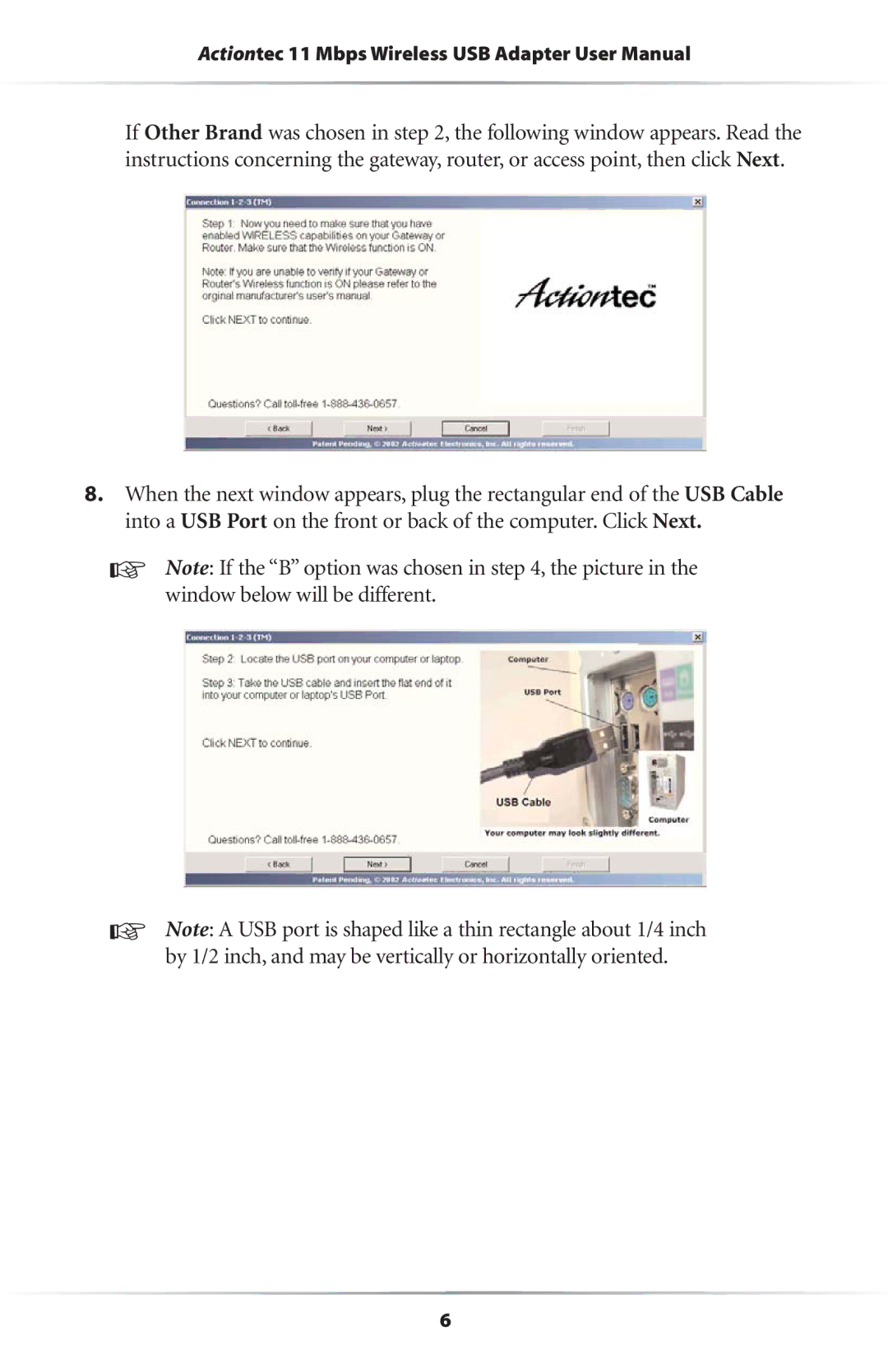 Actiontec electronic 11 Mbps user manual 