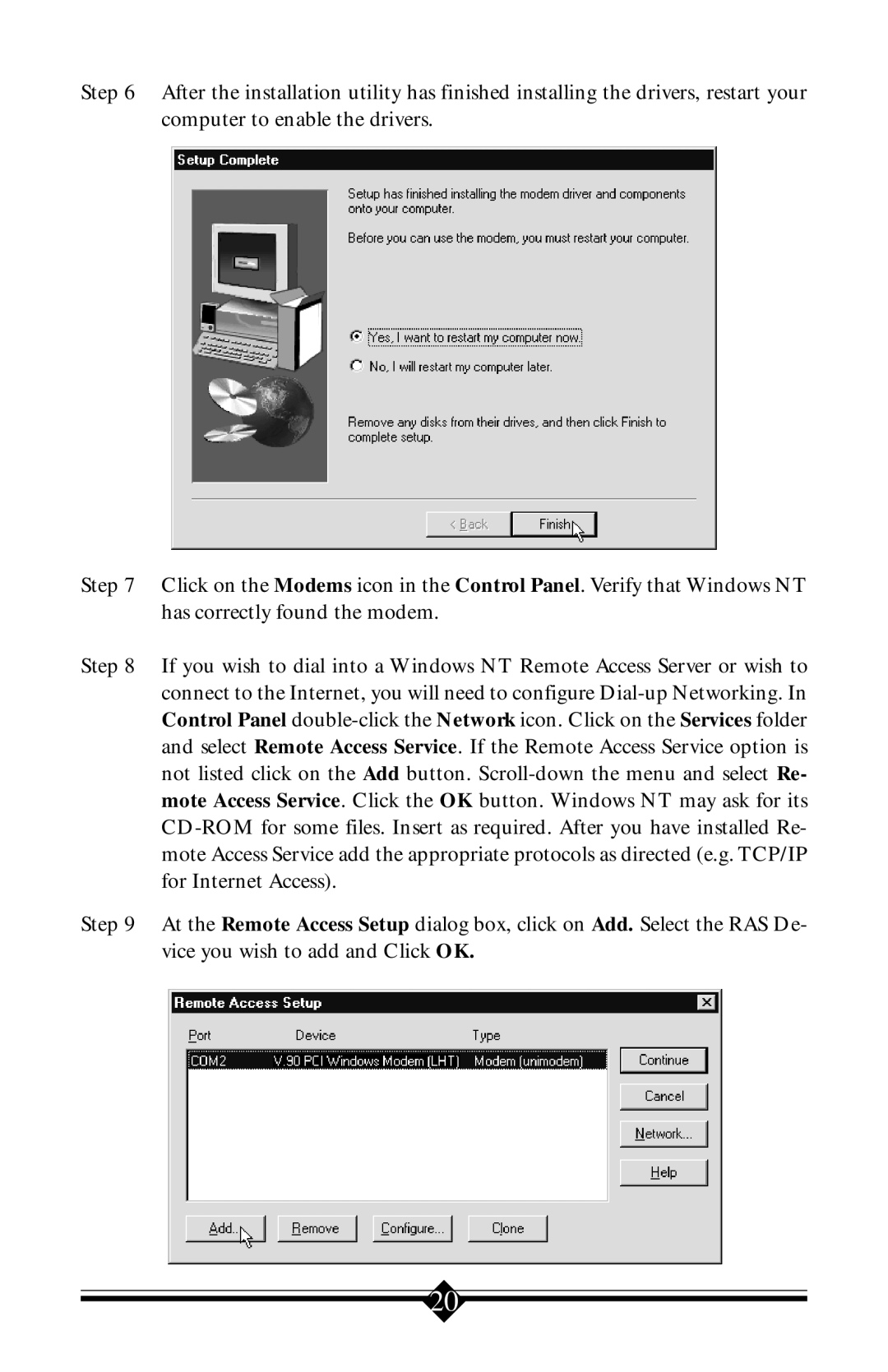 Actiontec electronic 56K V.90 manual 