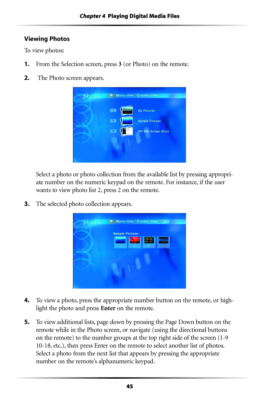 Actiontec electronic DMP011000-01 user manual Playing Digital Media Files 