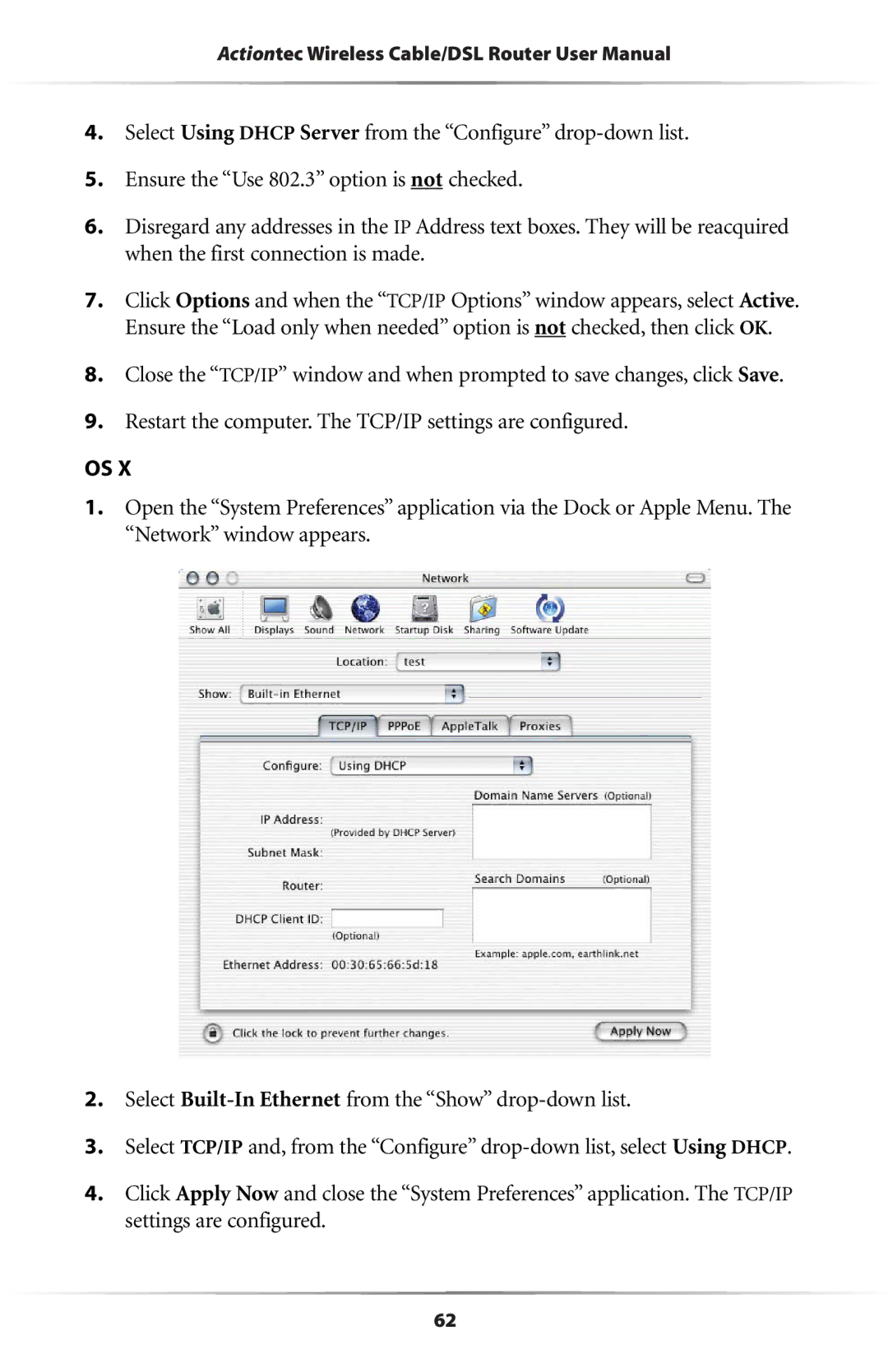 Actiontec electronic GE344000-01 user manual 