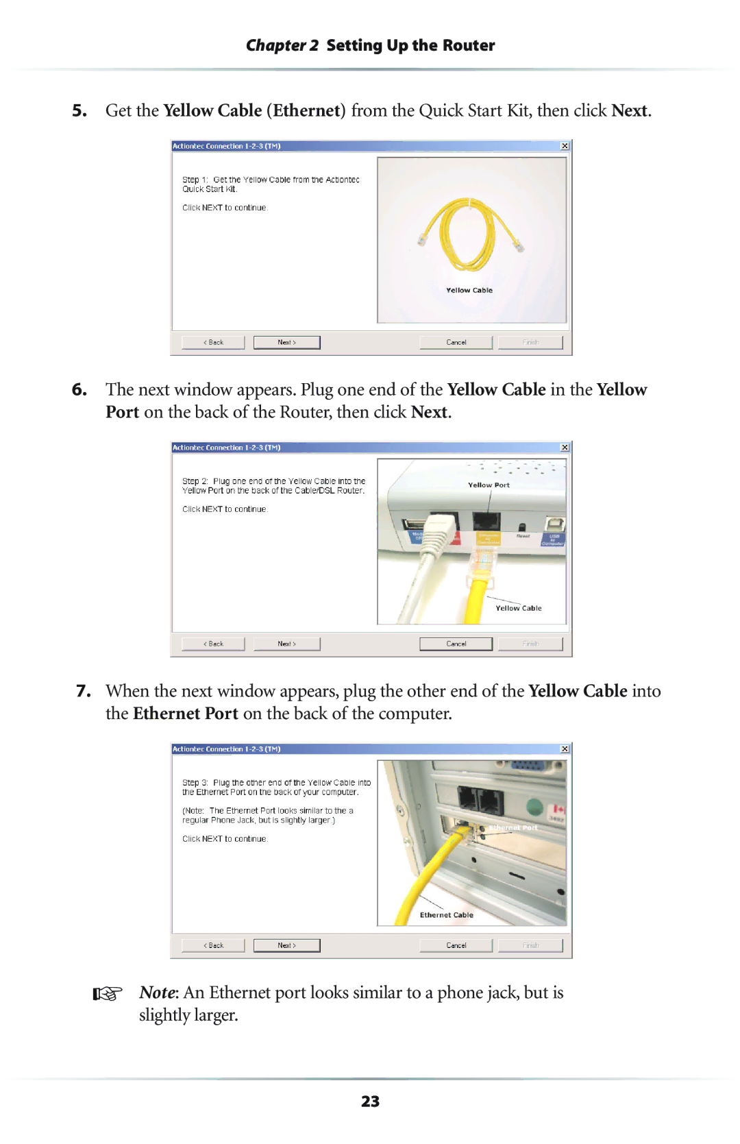 Actiontec electronic GEU404000-01 user manual Setting Up the Router 