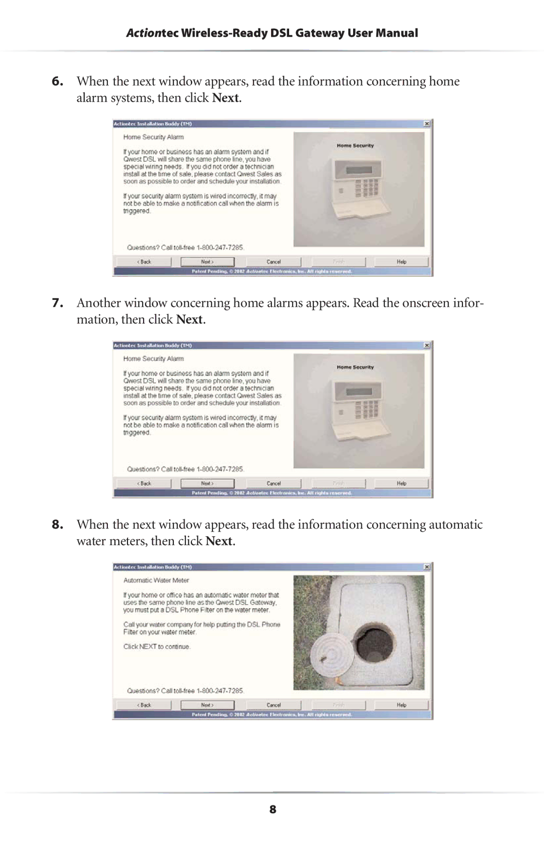 Actiontec electronic GS204AD9-01 user manual 