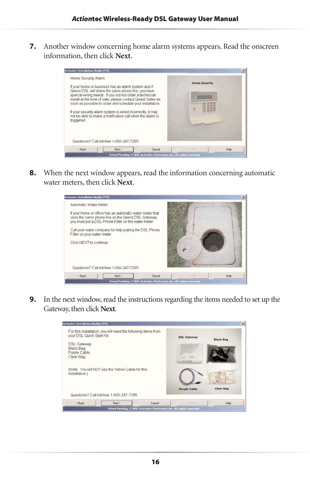 Actiontec electronic GS204AD9-01 user manual 