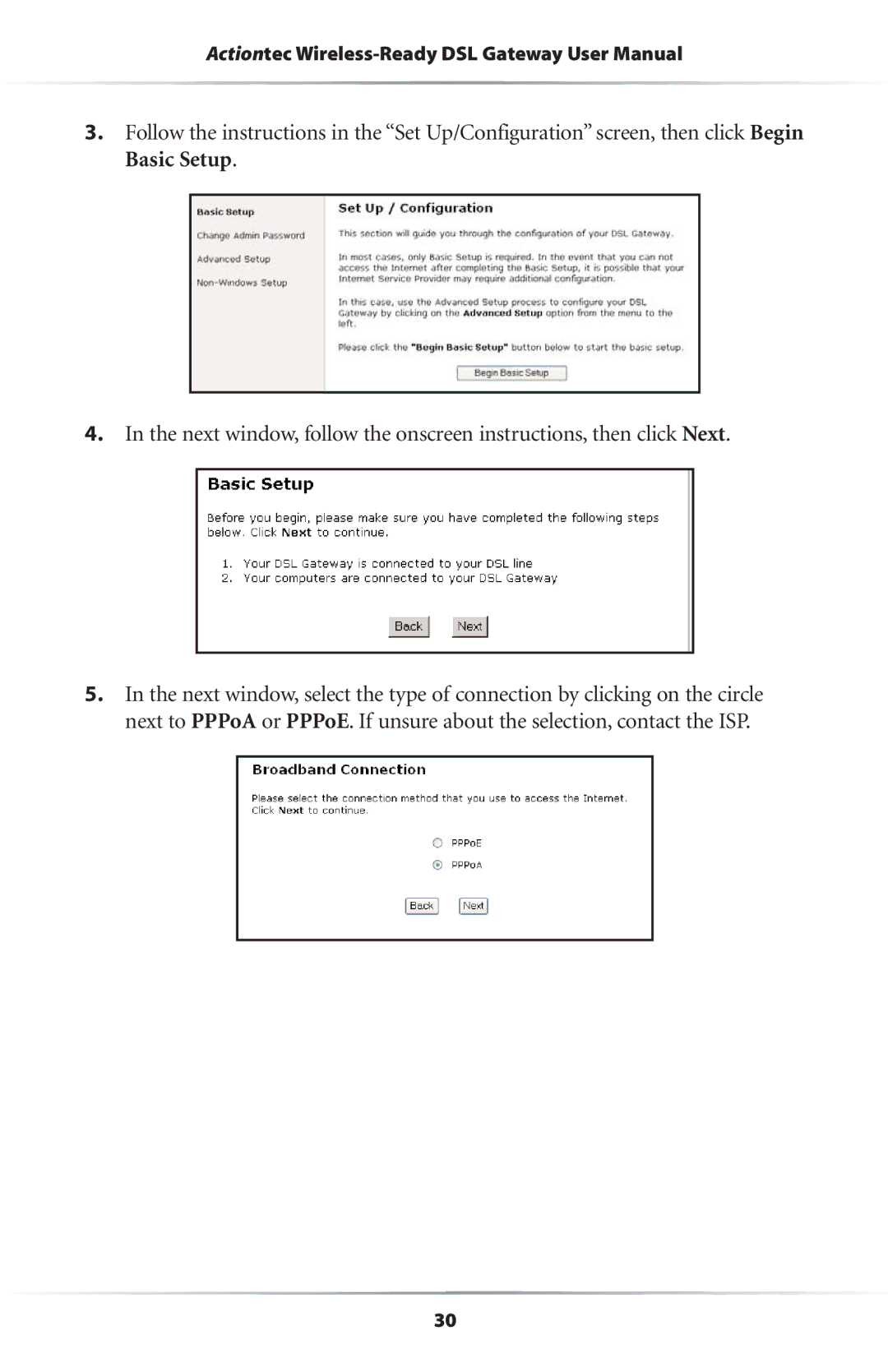 Actiontec electronic GS204AD9-01 user manual 