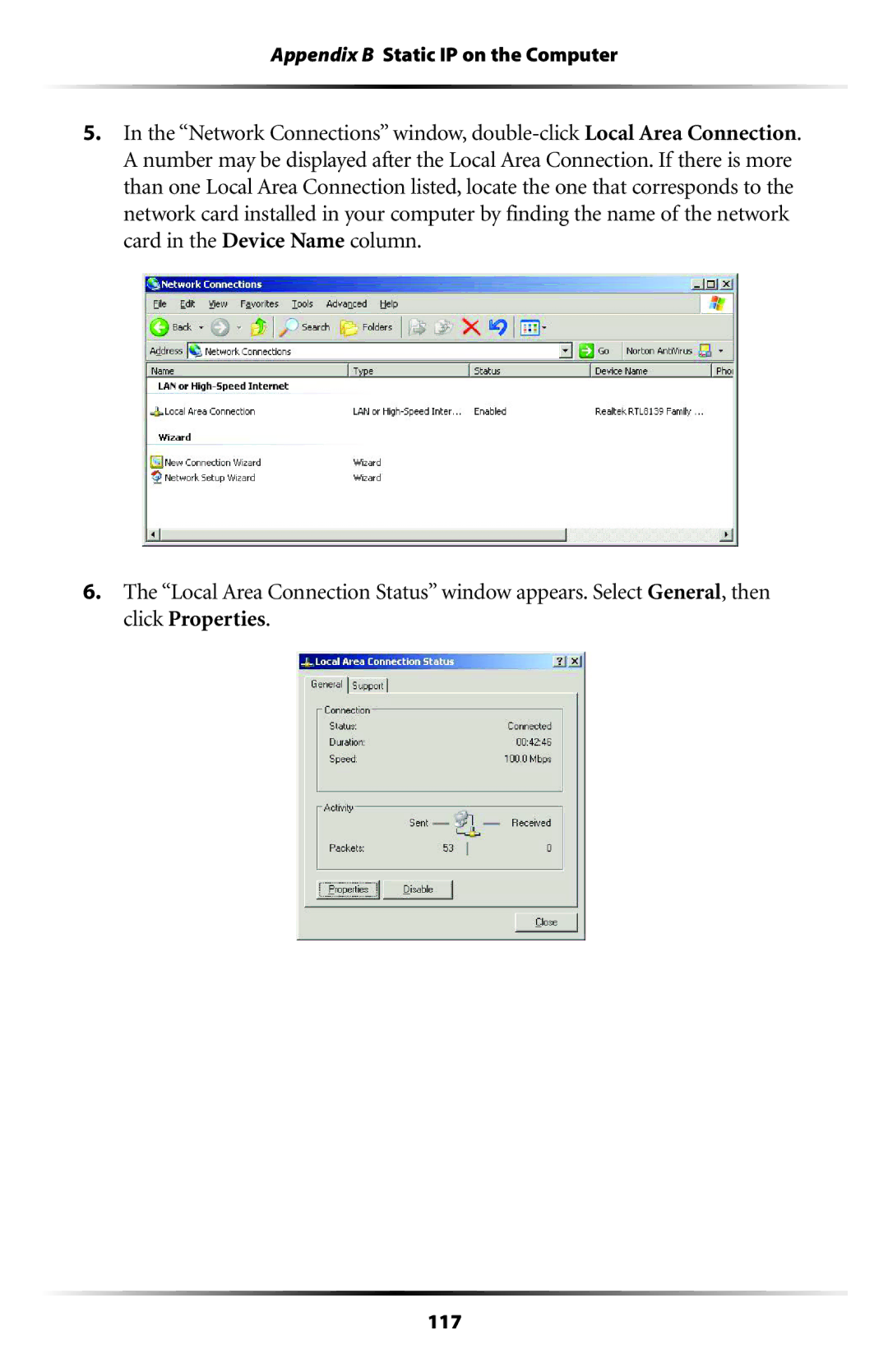 Actiontec electronic GT701-WG user manual 117 