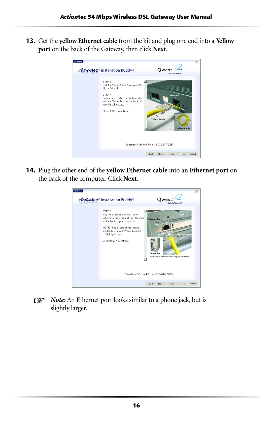 Actiontec electronic GT701-WG user manual 