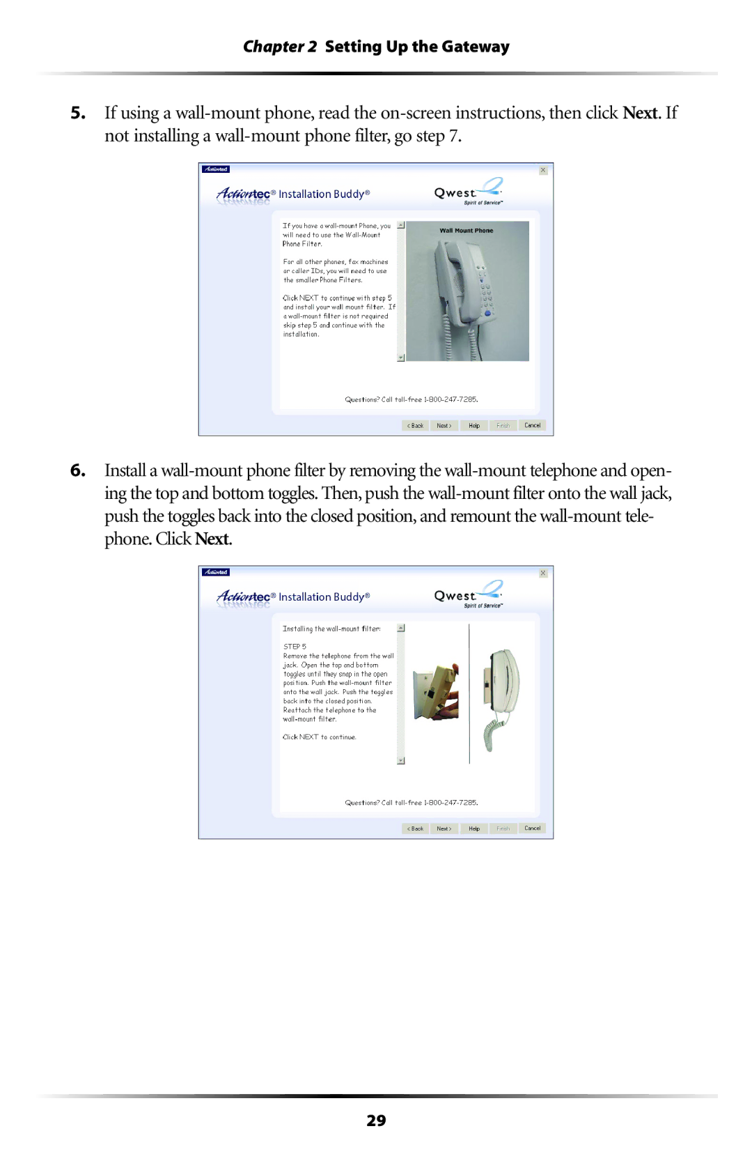 Actiontec electronic GT701-WG user manual Setting Up the Gateway 