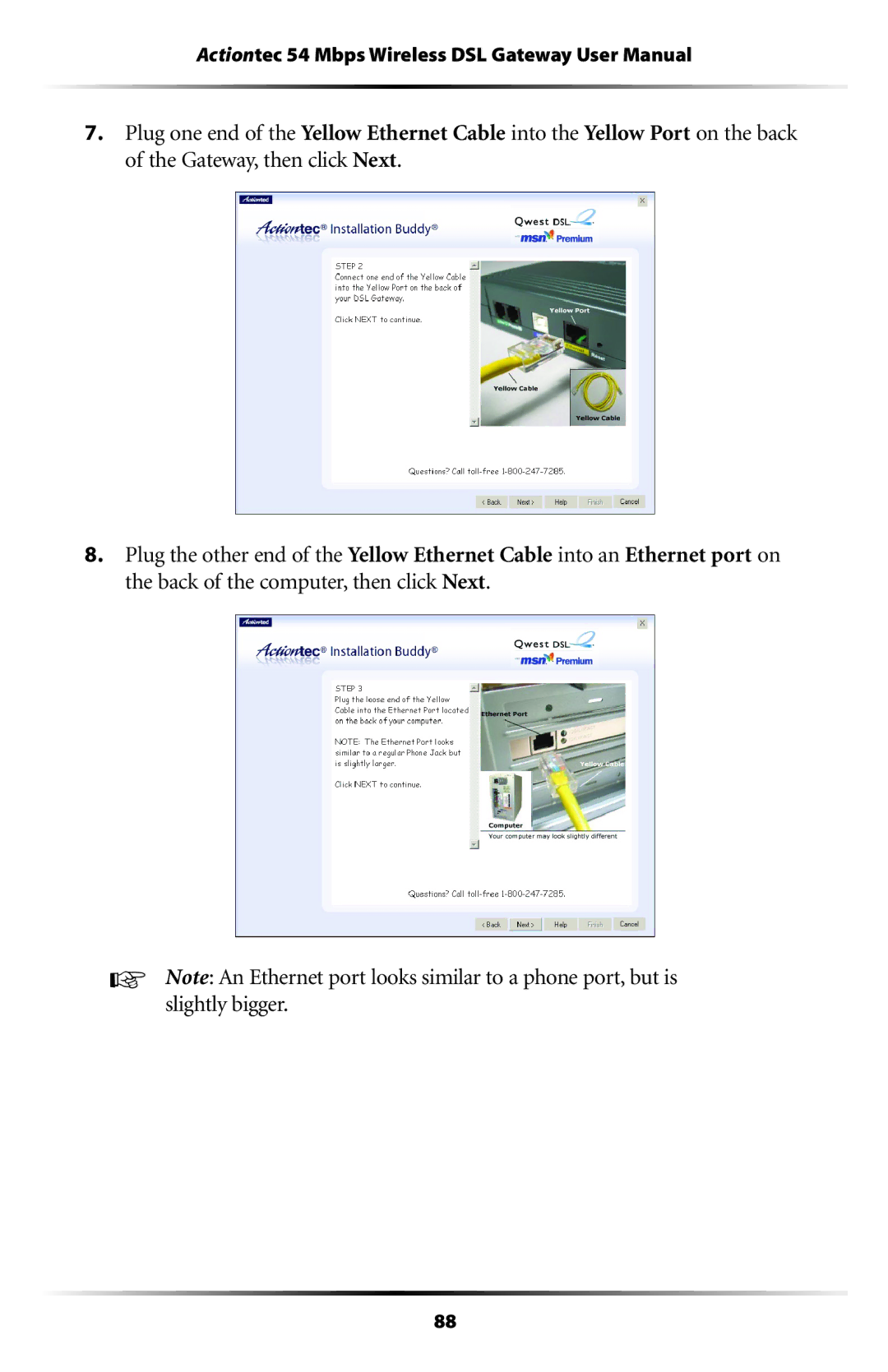 Actiontec electronic GT701-WG user manual 