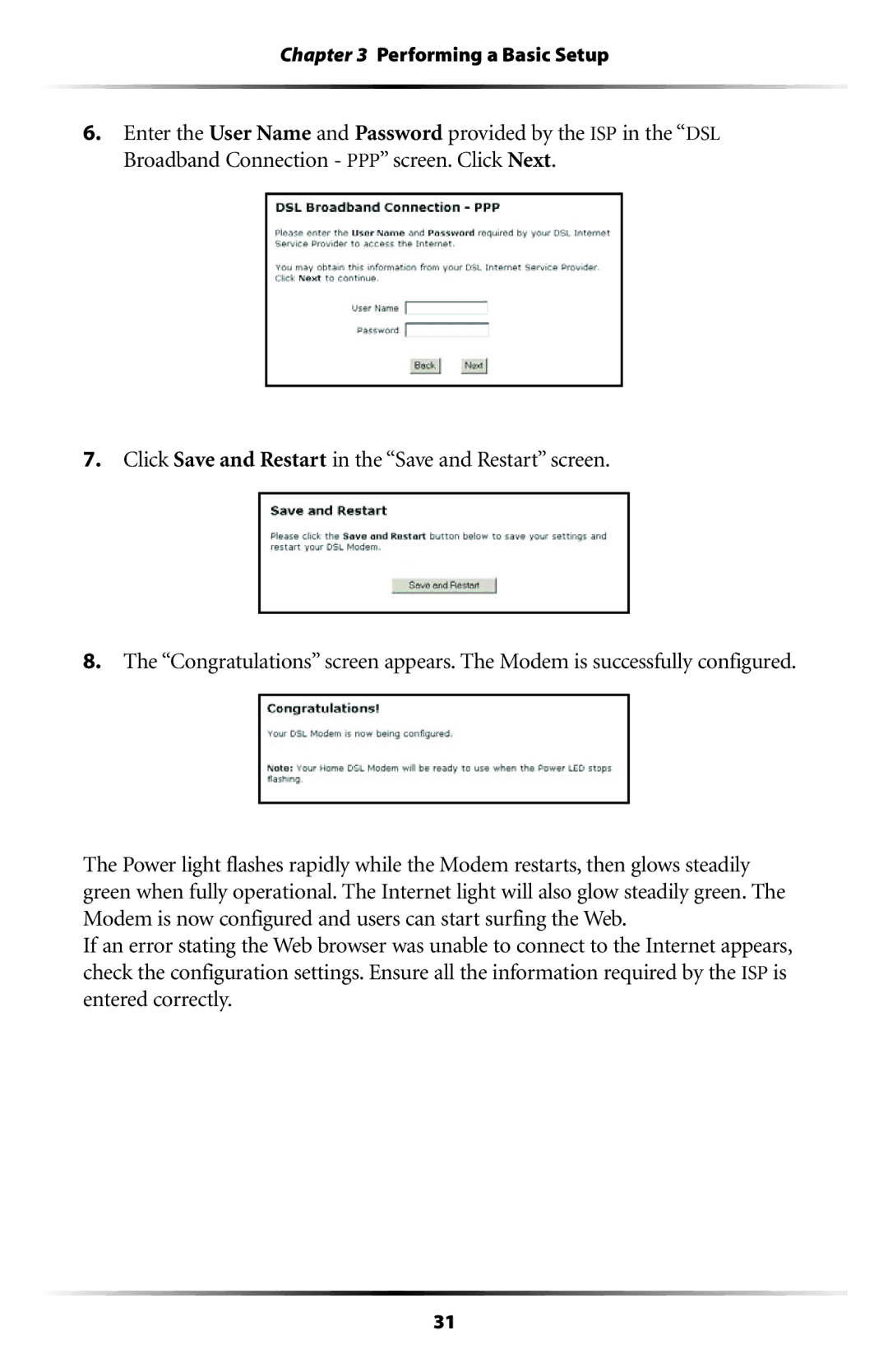 Actiontec electronic GT701 user manual Performing a Basic Setup 