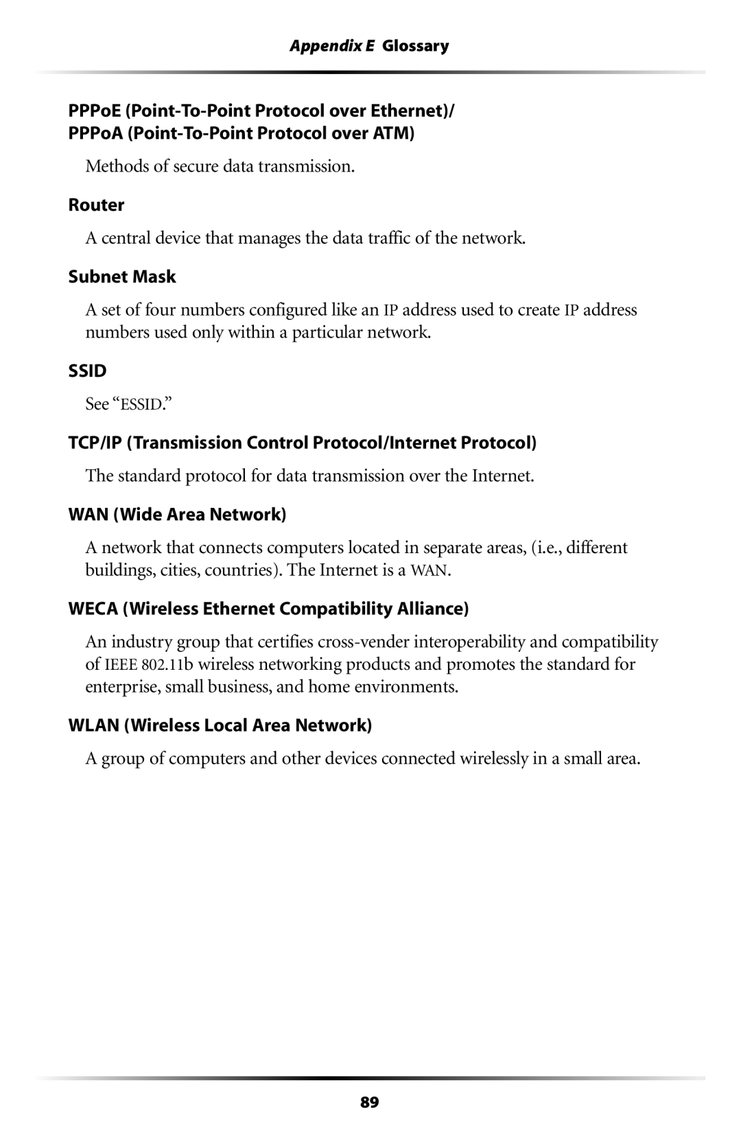 Actiontec electronic GT701 user manual Ssid 