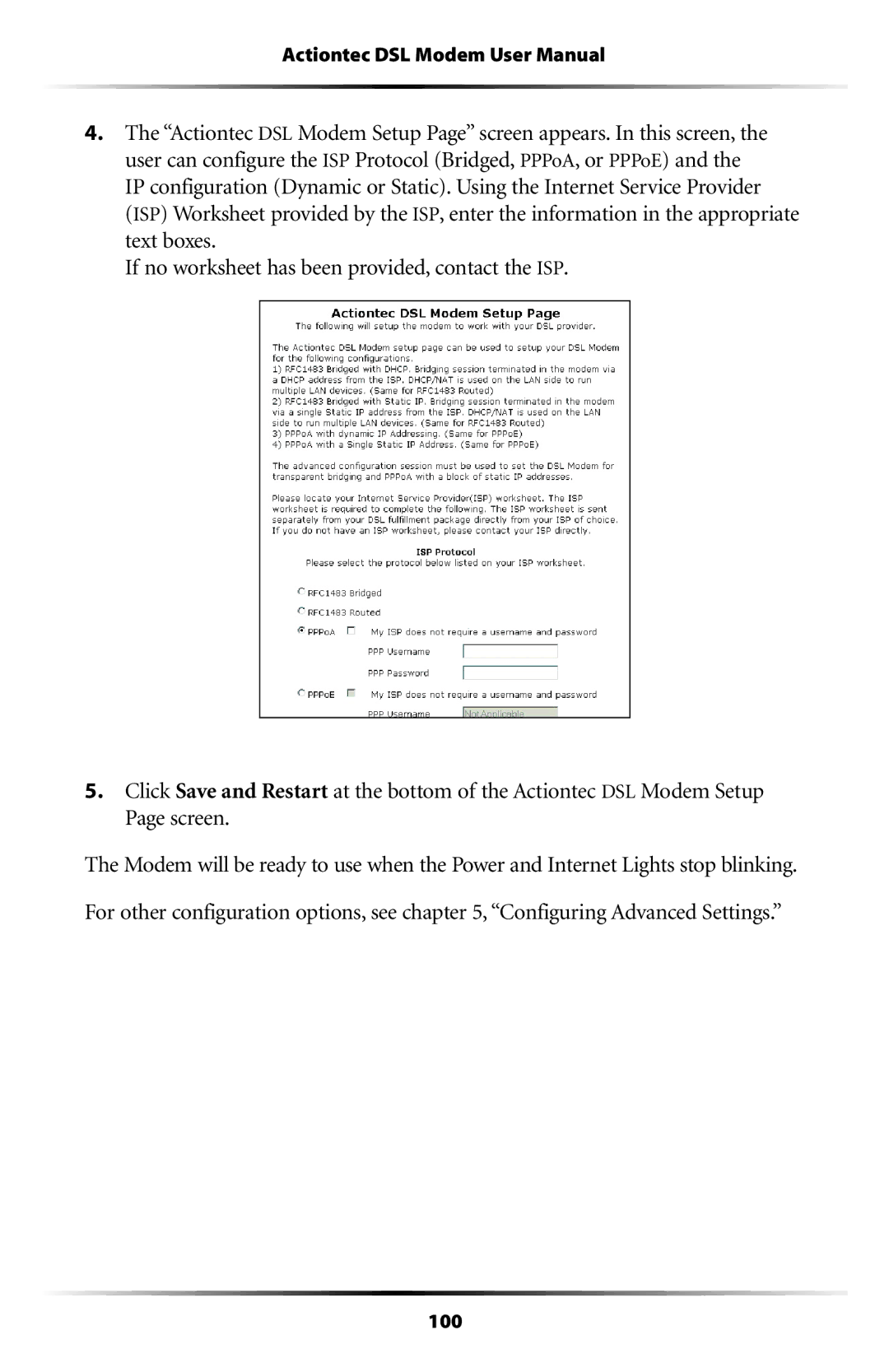 Actiontec electronic GT701WG-QW04 user manual 100 