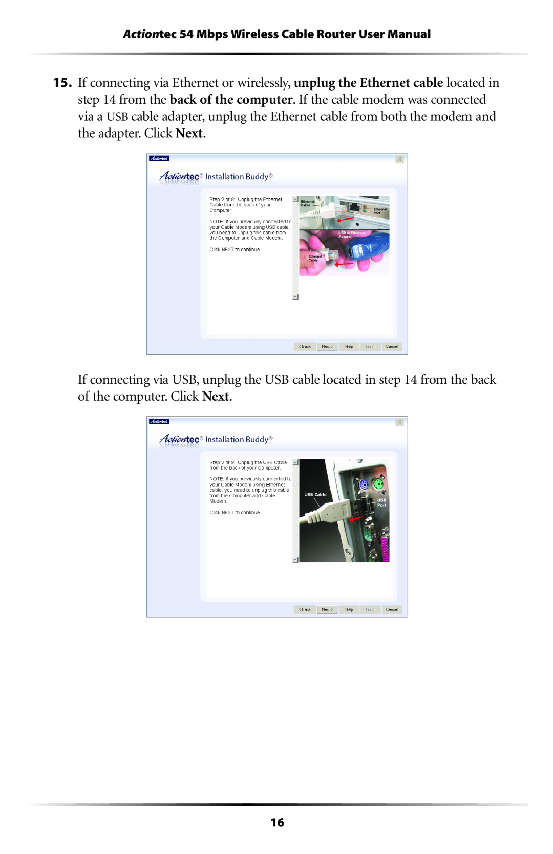 Actiontec electronic GT701WRU user manual 