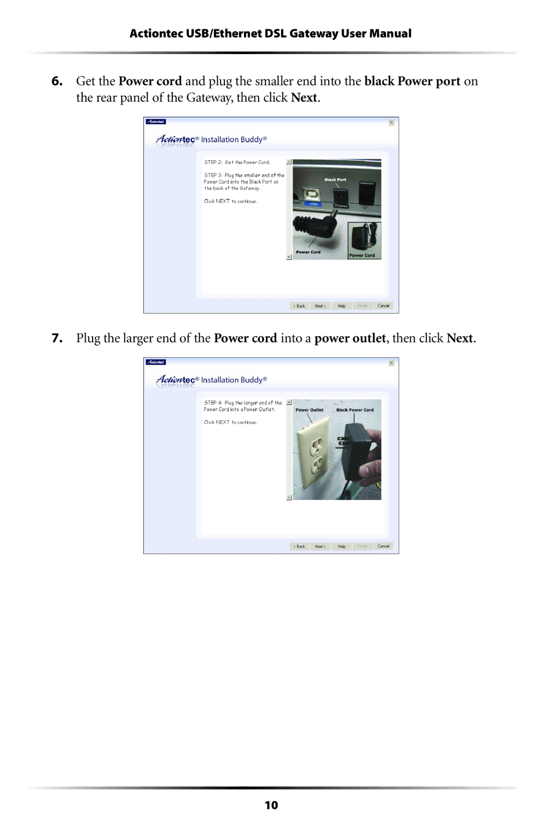 Actiontec electronic GT704 user manual 