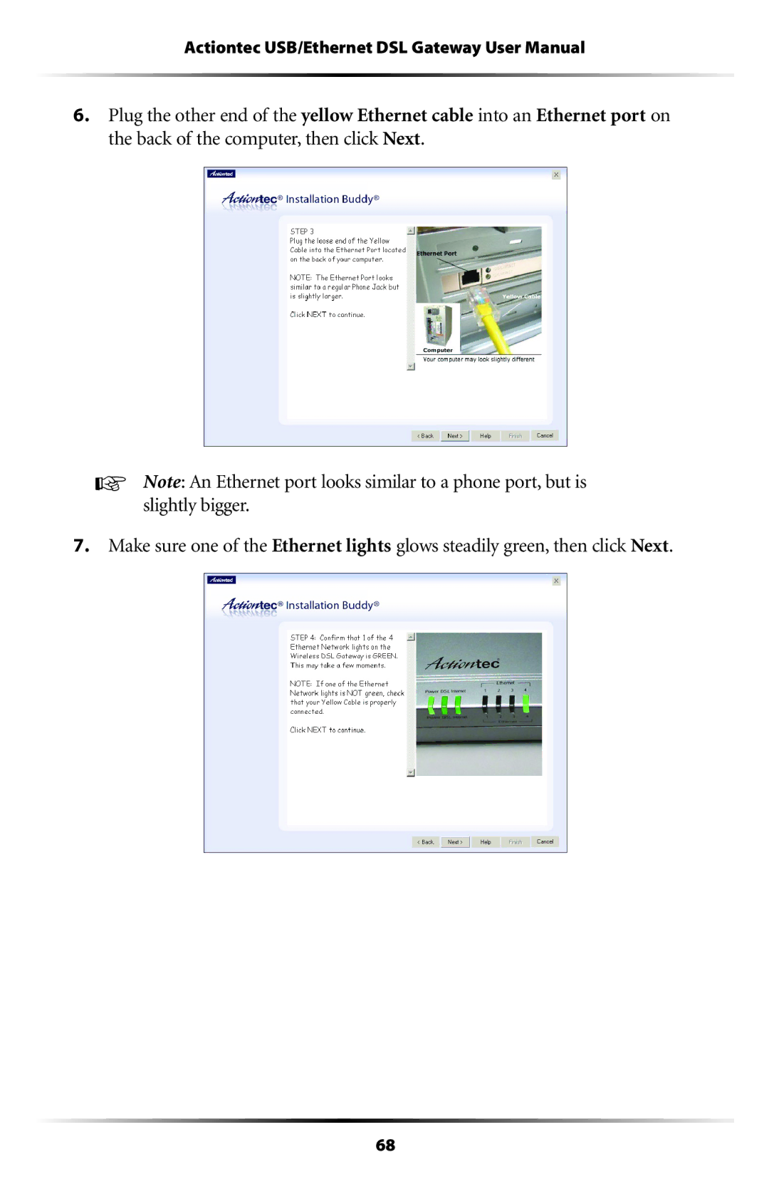 Actiontec electronic GT704 user manual 