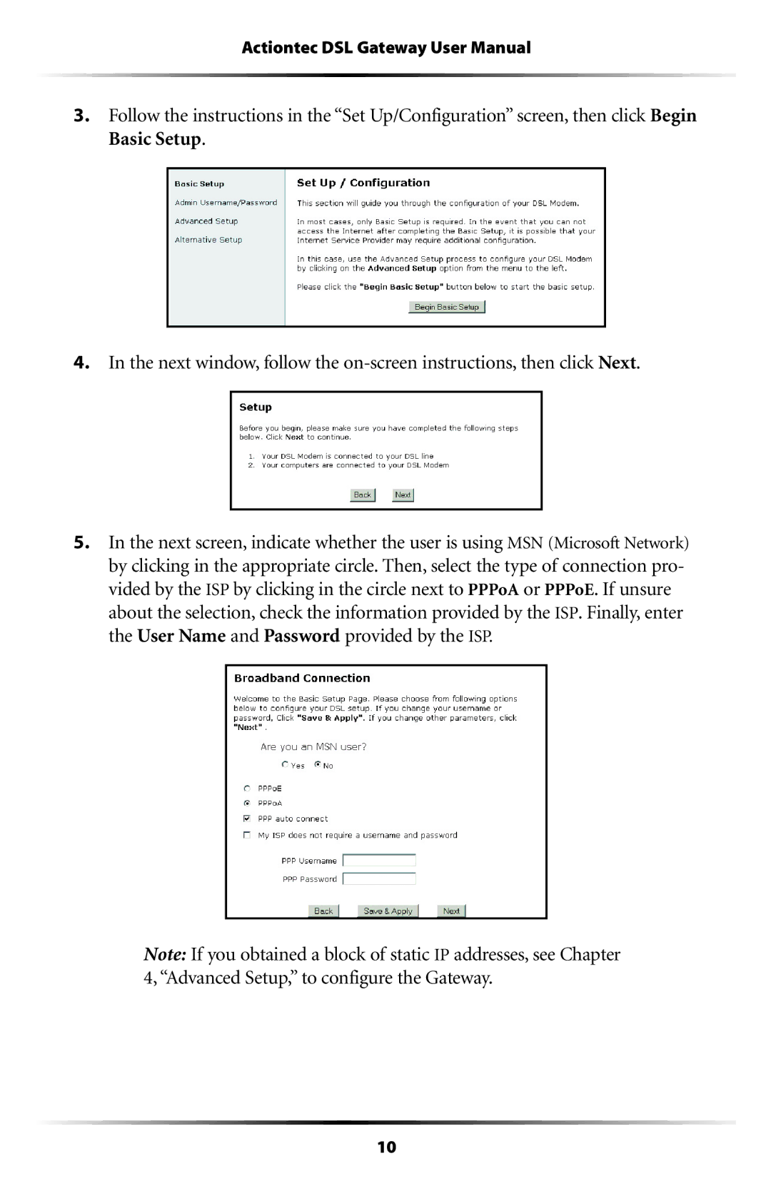 Actiontec electronic GT704WG-QW04 user manual 