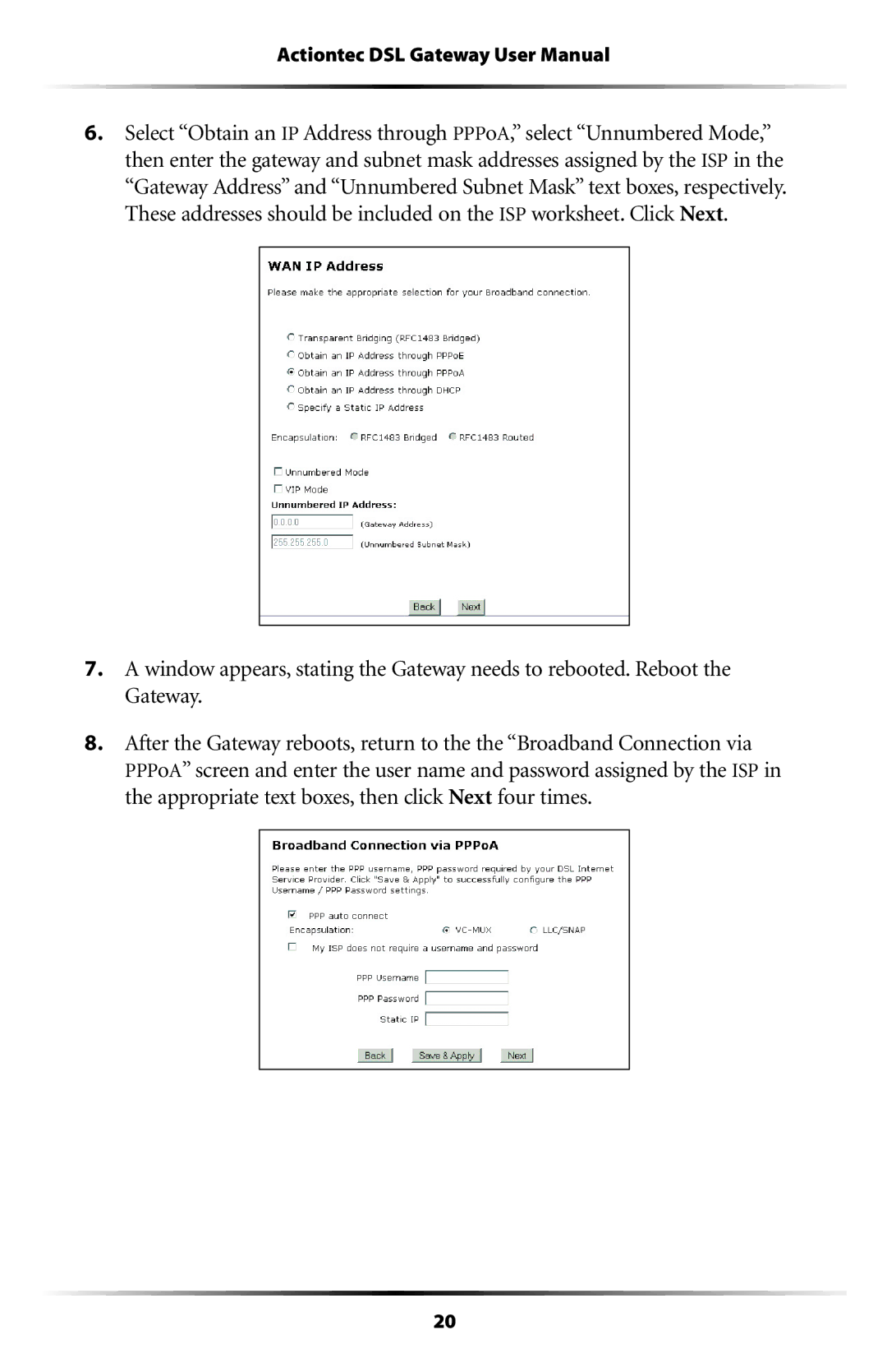 Actiontec electronic GT704WG-QW04 user manual 