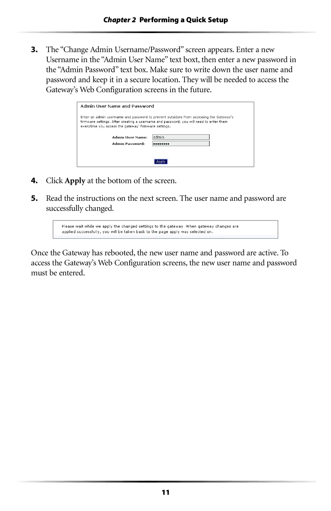 Actiontec electronic GT704WG user manual Performing a Quick Setup 