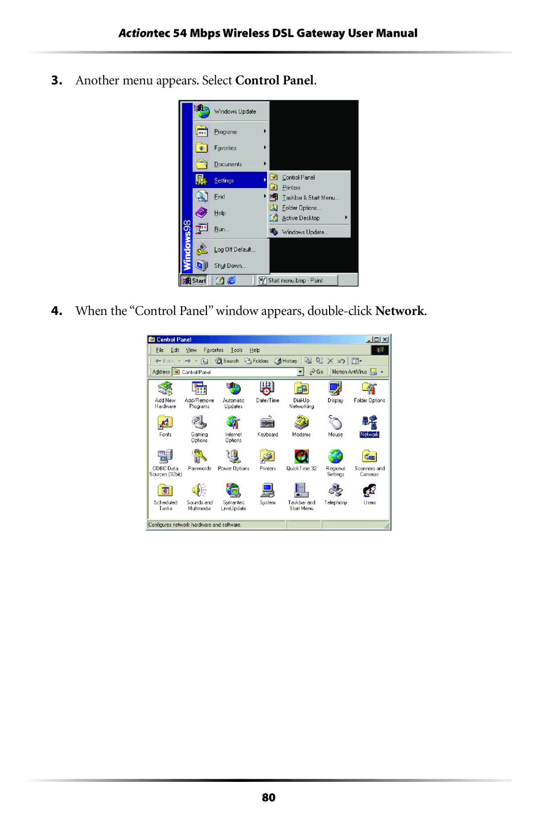 Actiontec electronic GT704WG user manual 