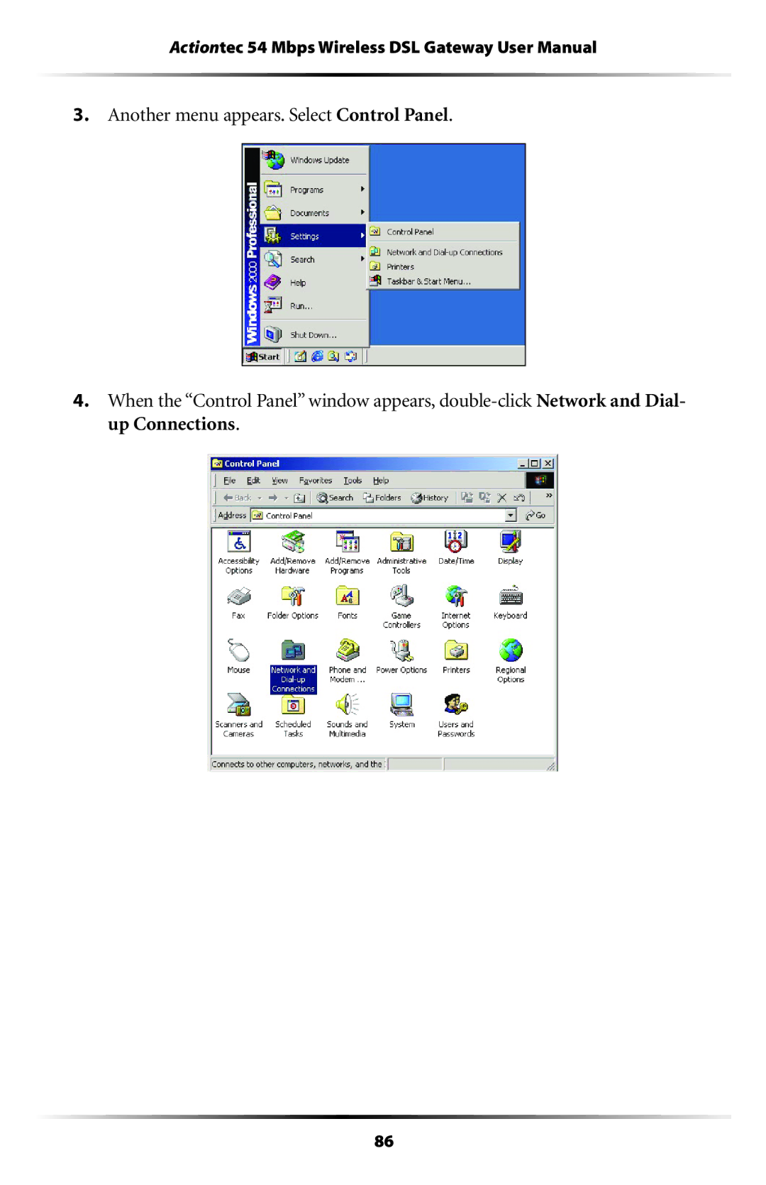 Actiontec electronic GT704WG user manual 