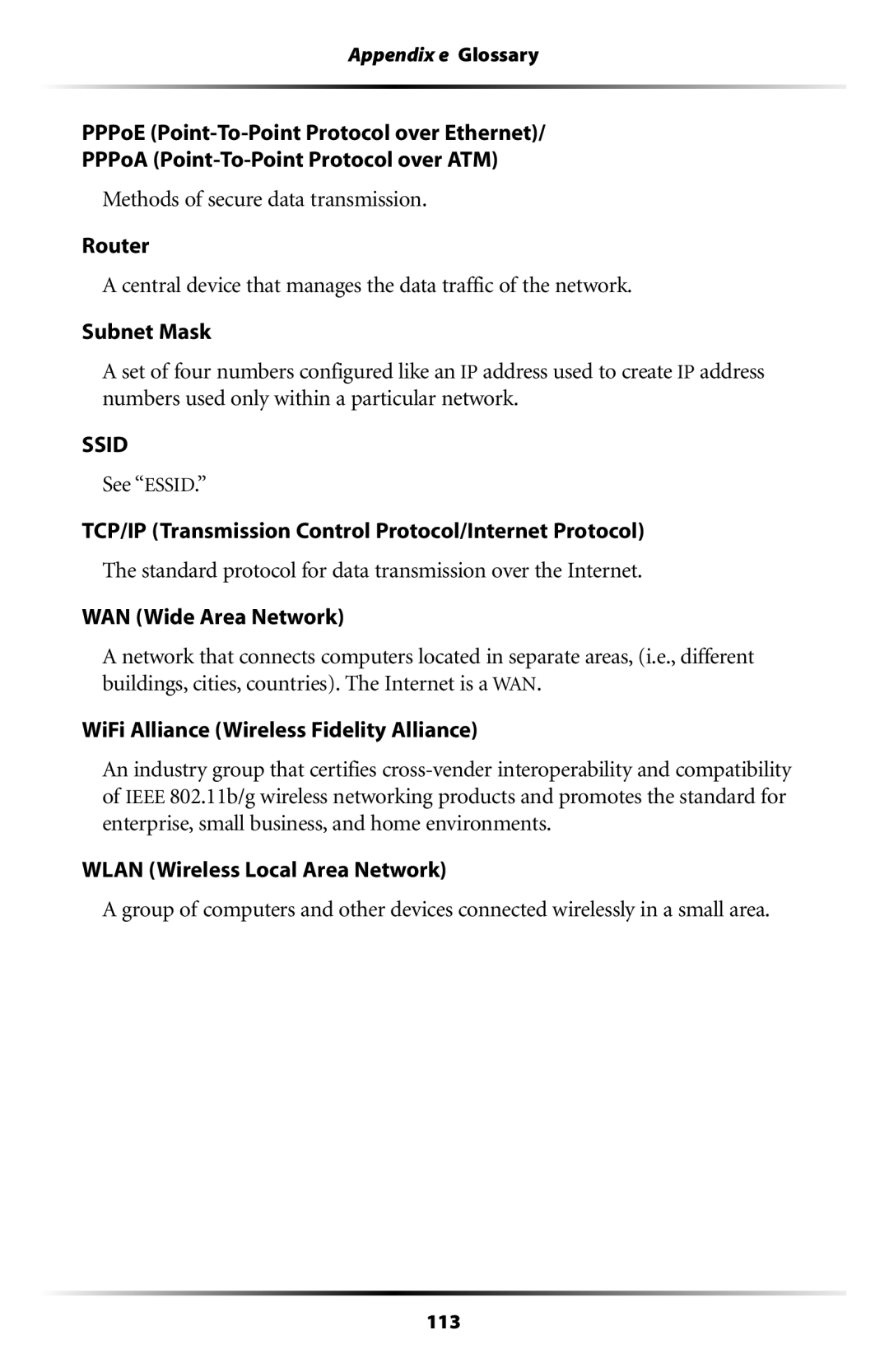 Actiontec electronic GT704WGB Ethods of Secure Data TRANSMISSION 2OUTER, 7IDED!REA .ETWORK, 7IRELESSE,OCAL !REA .ETWORK 